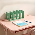 thumbnail image 4 of Bcylexb Desktop File Holders with 4 Slots, Vertical Document Organizer with Wide Sturdy Base Office Desk Book Stand for Sorting Magazines Papers Files, 4 of 7