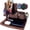 dark brown, variant on Gifts for Men Women Dad Husband Boyfriend Wood Phone Docking Station Nightstand Organizer for Men Birthday Gifts (Dark Brown)