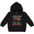 thumbnail image 2 of Inktastic Just a Boy Who Loves Monster Trucks Toddler Hoodie, 2 of 4