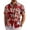 Red - Tropical Leaf, variant on COOFANDY Men's Short Sleeve Button Down Shirts Wrinkle Free Hawaiian Shirts for Men