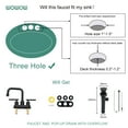 thumbnail image 3 of WOWOW Centerset 4 Inch 2 Handle High Arc Bathroom Sink Faucet, Oil Rubbed Bronze, 3 of 7