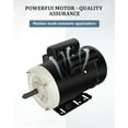 thumbnail image 5 of Electric Motor 1.5HP 3450RPM General Purpose Single Phase Motor 115/230V 56 Frame 5/8“ Shaft Diameter CW/CCW TEFC 2Pole, 5 of 7