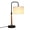 Black#7, variant on Table Lamp Bedroom Table Lamp Nordic Home Creative Romantic Warm Marble Study Room Desk Bedside Lamp, Auris White Globe Lampshade Table Lamp with Marble Base 110V,Bedroom Lamp