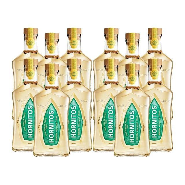Pack De 12 Tequila Hornitos Reposado 700 Ml