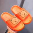 thumbnail image 5 of LNMQLPDBS Toddler Sandals Boys Children Cartoon Home Slippers Flat Anti Slip Soft Soles Indoor and Outdoor Bathroom Slipper Sandals for Boys and Girls Swim Shoes for Kids Orange 4.5-5 Years, 5 of 5
