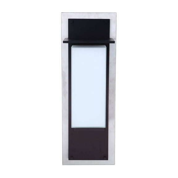 ZA2512-SSMN-LED Craftmade Lighting Outdoor Wall Lantern Transitional Glass Approved for Wet Locations in Transitional Style - 6.89 inches wide by 19.7