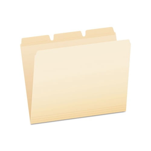 Ready-Tab Reinforced File Folders 1/3-Cut Tabs, Letter Size, Manila, 50/Pack
