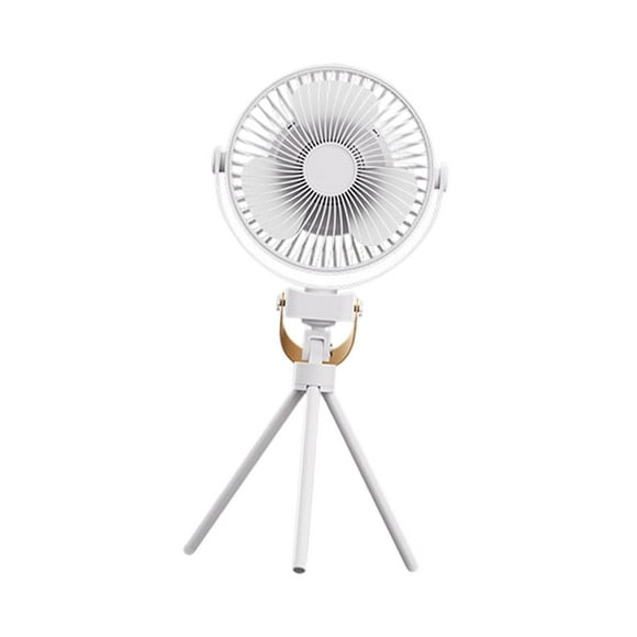 Ventilador de mesa de escritorio de ventilador de campamento portátil con gancho colgante ventilador eléctrico potente viento con luz para la pesca de