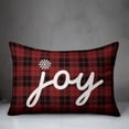 thumbnail image 3 of Creative Products Plaid Joy 14x20 Spun Poly Pillow, 3 of 3