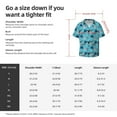 thumbnail image 7 of Vsdgher Party Shark Cute Print Men's Wrinkle Free Untucked Cuban Shirt Business Casual Button Down Shirts Short Sleeve Shirt, 7 of 7