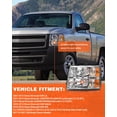 thumbnail image 2 of Faros AXLAHA para Chevy Silverado 1500 2500/3500, par, 2 of 8