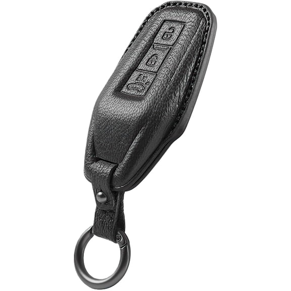 Key Fob Cover Compatible with Audi Q5 SQ5 Q6 e-tron A3 A5 A5L S5 A6 A6L S6 2025-2026 4 Button Keychain Case Holder Protector,Black