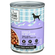 I And Love And You Gobble It Up Stew Turkey Recipe Canned Wet Dog Food, 13 Ounce -- 12 Per Case