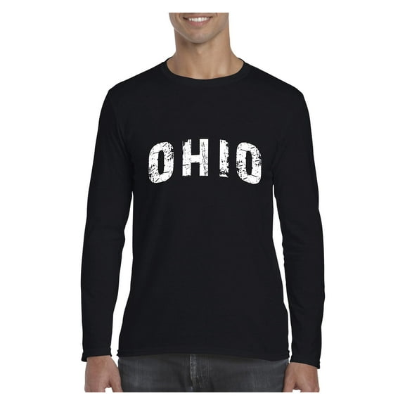 MmF - Mens Long Sleeve T-Shirts, up to Size 5XL - Ohio