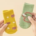 thumbnail image 7 of Toddler Baby Boys Girls Cartoon Non Crew Socks With Grip Botttom Cotton Thick Winter Warm Slipper Socks 0 Months-12 Months, 7 of 7