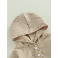 thumbnail image 5 of KelaJuan Baby Girls Boys Sweatshirt Romper Bear Print Hooded Long Sleeve Infant Hoodies Jumpsuits, 5 of 8