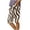 Brown, variant on SOOMLON Knee Length Shorts for Women Plus Size Elastic Waist Shorts Print Bermuda Shorts with Pockets Clothes