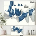 thumbnail image 3 of Designart 'Gouache Sapphire on Gray' Modern & Contemporary Canvas Art, 3 of 3