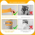 thumbnail image 7 of 3 Pcs Cat Door Holder Latch, Flex Latch Cat Door Stopper with Adjustable Strap 2.5-6" Wide, Alternative Fast Latch Strap Let Cats in and Keeps Dogs Out of Litter & Food and Safe Baby Proof (Yellow), 7 of 7