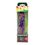 TYR Kids Swim Goggles Swimple Tie Dye,Unisex Swimming Goggles for Boys and Girls, Ages 3-10, Anti Fog, UV Protection, Comfortable Fit, Adjustable Strap, Pink/purple, One Size