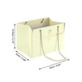 thumbnail image 3 of Unique Bargains Rectangular Gift Bags for All Occasions Beige, 3 of 5