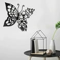 thumbnail image 6 of BUTORY Butterfly Metal Wall Art Hanging Wall Decor for Modern Farmhouse Rustic Home Living Room Bathroom Indoor Outdoor Decor, 6 of 8