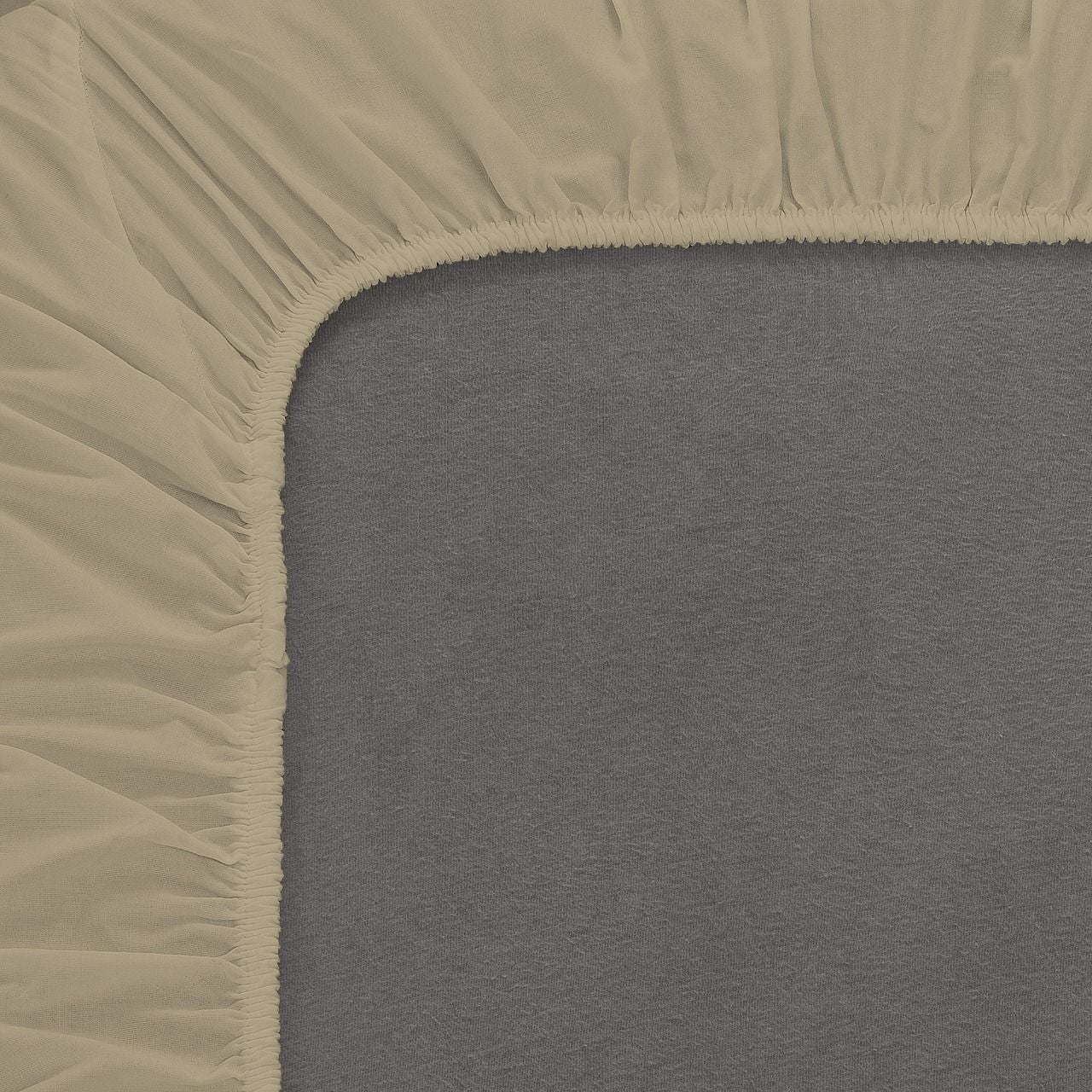 Mainstays 300TC Cotton Rich Percale Easy Care Bed Sheet, BrownStone Twin/Twin XL Fitted Sheet