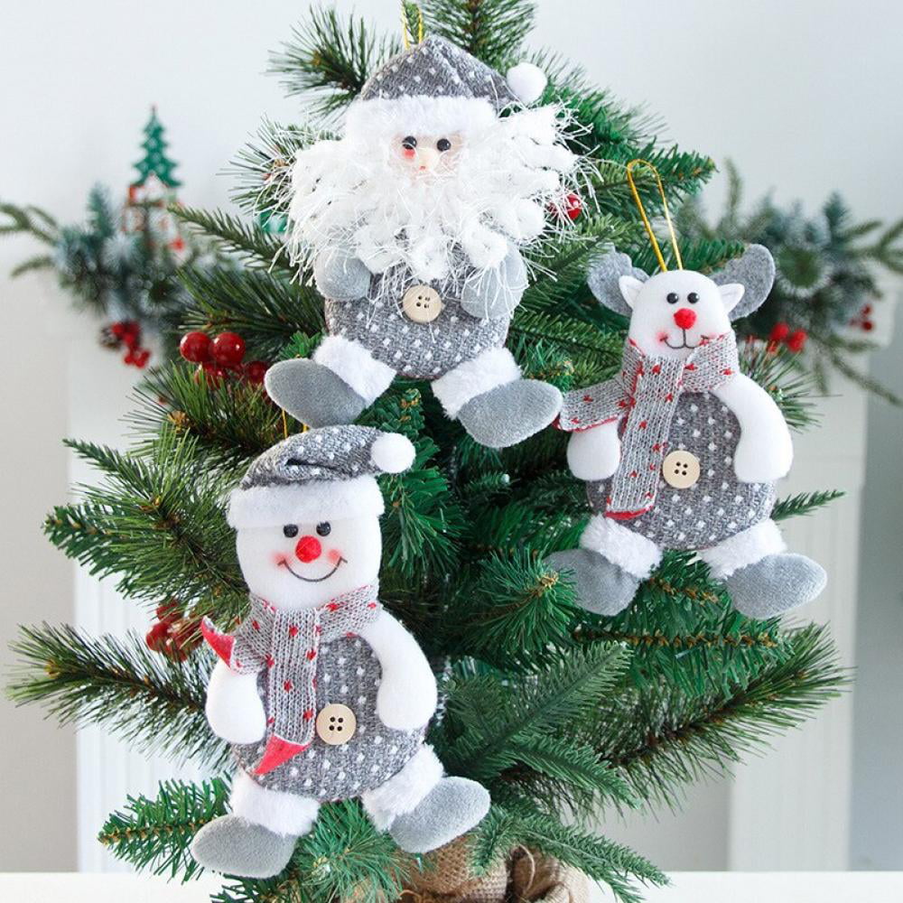 Chic XMAS Santa Claus Snowman Elk Spring Doll Party Christmas Decor Ornaments S 