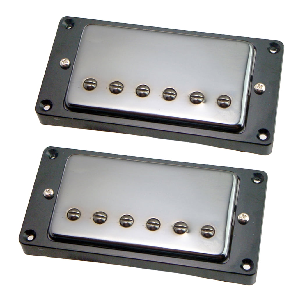 LeeQinersw 2 Pieces Double Coil Neck&Bridge Pickups with Tone&Volume Control Knobs for LP