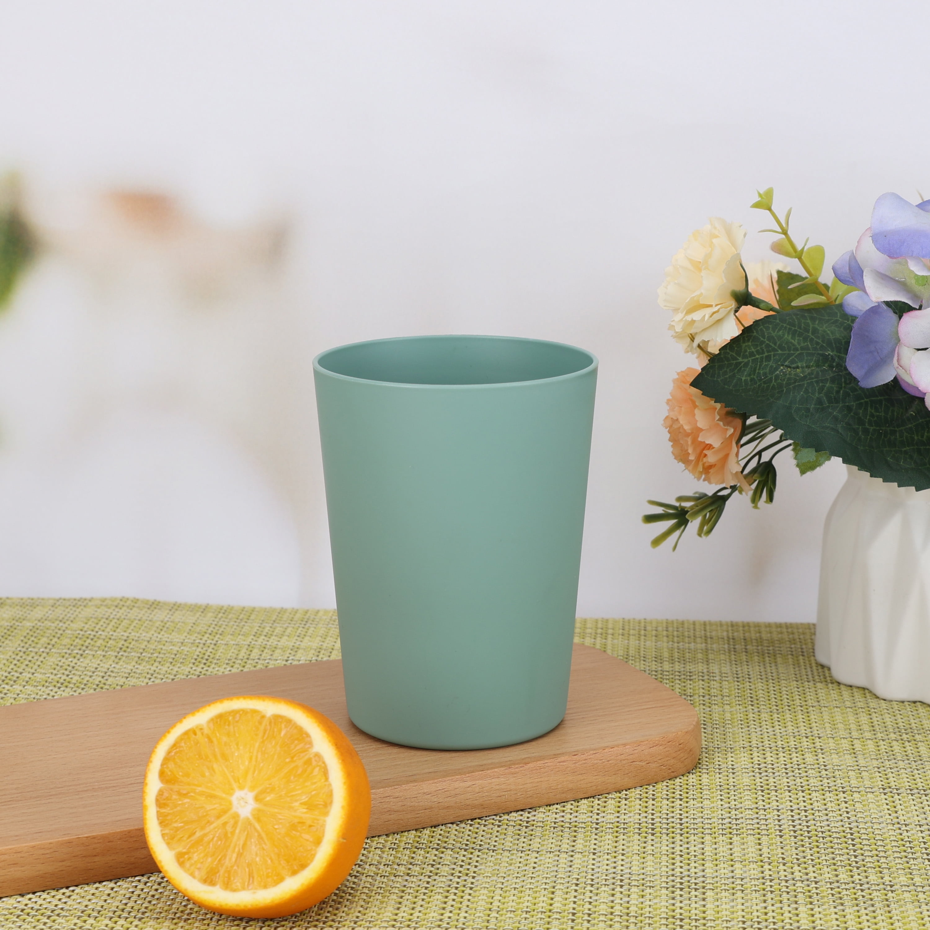 (10 pack) Mainstays - Sage Round Plastic Tumbler, 18-Ounce