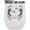 White, variant on Funny When You're Dead Inside but It's Valentines with Skeleton Art Merch Gift, White 12oz Wine Tumbler