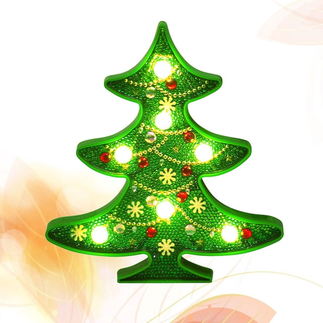 Minkissy 1Set Assorted Color Resin Plastic 5D Adornment Picture Lamp For Festive Mood Light 5D Design 8.7x7.9x1.2in