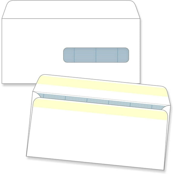 CMS HCFA 1500 Security Tint Self Seal Envelopes, 100 Per Pack