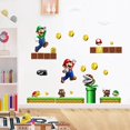 thumbnail image 1 of Cartoon Super Mario Luigi Game Wall Sticker For Kids Room Decoration--, 1 of 4