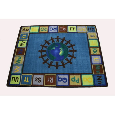 Kids World Carpets Earth Tone Alpha Blue Green Area Rug Kids World Carpets Earth Tone Alpha Blue Green Area Rug