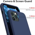 thumbnail image 3 of Liquid Silicone Case for iPhone 11 Pro Max, Slim Liquid Silicone Case with Open Bottom, Soft Gel Rubber Case Cover for iPhone 11 Pro Max(2019) 6.5 inch - Midnight Blue, 3 of 12