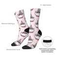 thumbnail image 2 of Yiaed Cute Cupcake Print Great elasticity Crew Socks Sports socks for Men and Women, 2 of 5