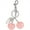 Silver, variant on Topboutique Cherry Keychain Cherry Bag Charm Keychains for Women Cute Purse Handbag Accessories Charms with Keychain and Clip for Gifts,Gold
