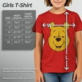 thumbnail image 5 of Girl's Winnie the Pooh Bear Big Face  Graphic Tee Red X Large, 5 of 10