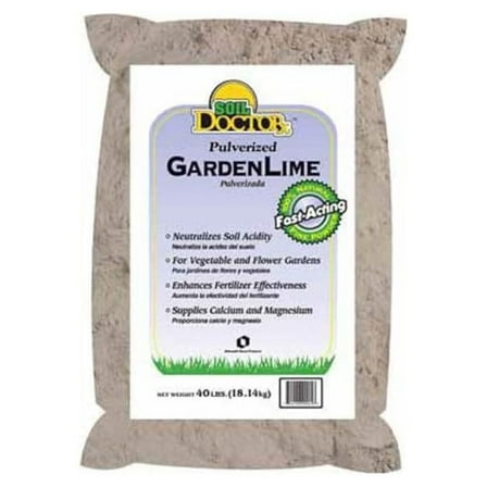 Soil Doctor 50051550 Pulverized Garden Limestone, 40-Pound