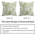 thumbnail image 6 of Green Leaf Plant Pillow Covers 16X16 Inch Herbs Botanical Fern Vintage Leaves Floral Decorative Pillow Cases Set of 2 Cotton Linen Throw Pillows Farmhouse Home Decor For Sofa Couch Cushion Outdoor, 6 of 6