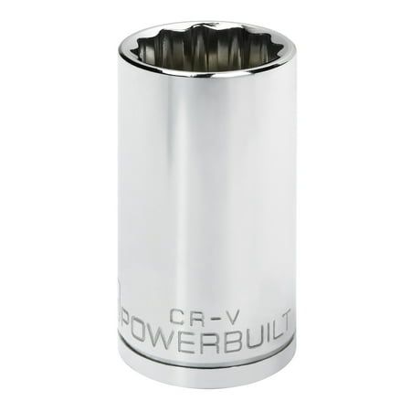 

Powerbuilt 1/2 in. Drive x 32mm 12 Point Deep Socket - 940175