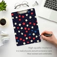 thumbnail image 3 of FORMRS Acrylic Clipboard with Low Profile Clip Standard A4 Letter Size, 12.5" x 9", Red Starry Pattern, 3 of 8