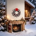 thumbnail image 5 of Dmlowu Christmas Wreath for Front Door, Artificial Wreaths for Front Door Wall Window, Christmas Decorations Indoor Ourdoor, 5 of 8