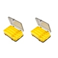 thumbnail image 1 of Greeniant 2 uds caja de señuelos de pesca caja de señuelos cajas de almacenamiento organizador accesorios herramienta útil gran capacidad Pescar Amarillo, 1 of 6