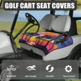 thumbnail image 3 of Whosucclay Tropical Sunset View Golf Cart Accessories, Breathable Golf Cart Seat Cover Simple Disassemble 4 Pockets Golf Cart Seat Protector for Most 2 Seats, 3 of 7