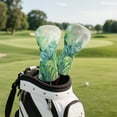 thumbnail image 3 of Yuyamidu Tropical Palm Leaves Golf Head Covers Waterproof PU Leather Golf Club Head Covers for Club Protective, Green Golf Accessory Gifts for Women Men, 3 of 7