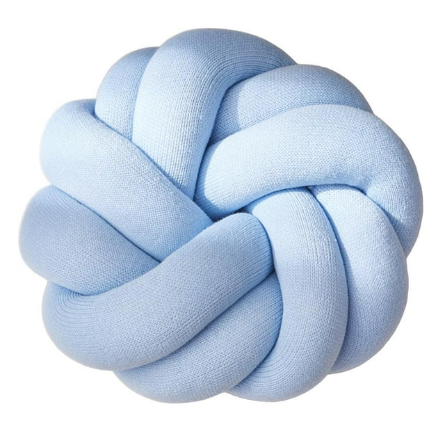 Nudo Decorativo Almohada Sofá Cama Cojín Respaldo Respaldo para Lectura 30x8cm Cielo azul