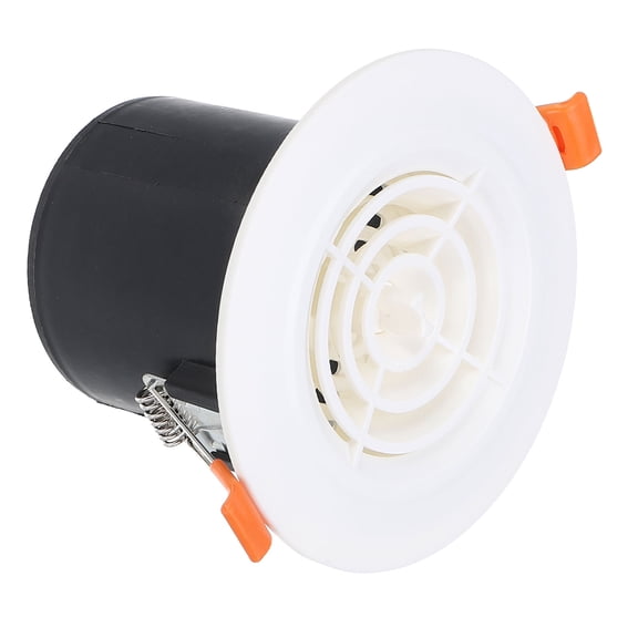 Uxcell 3 Inch Round Air Vent Spring Loaded, ABS Adjustable Air Diffuser with Louver Grille for Home Office, White