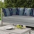 thumbnail image 7 of Enchanted Peacock Indoor/Outdoor Pillow with Removable Cover in Indigo 16x16, 7 of 7